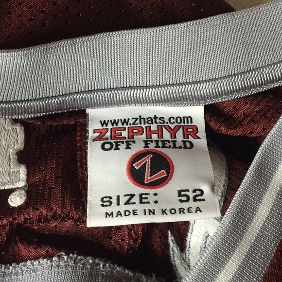 Authentic NCAA Alabama Crimson Tide Bama number 12 Zephyr Apparel size 52 - Picture 11 of 14